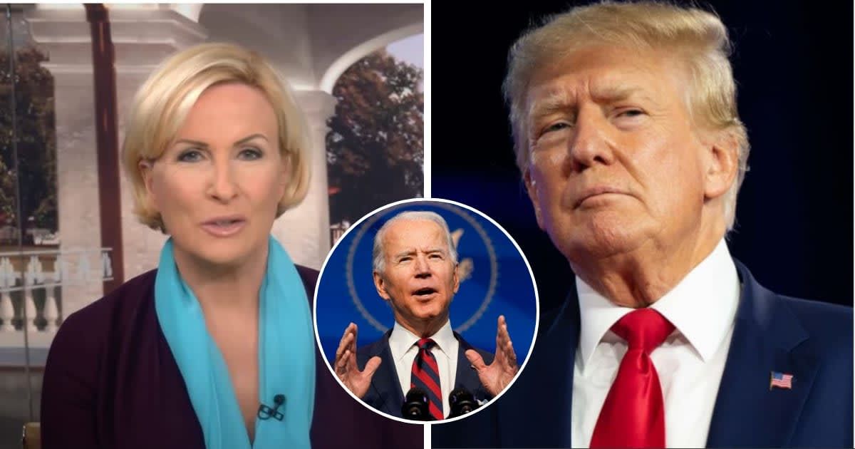 'Morning Joe' co-host Mika Brzezinski highlighted Donald Trump's Easter that was spent immersed in social media, contrasting it with Joe Biden's message of hope (MSNBC/Getty Images)