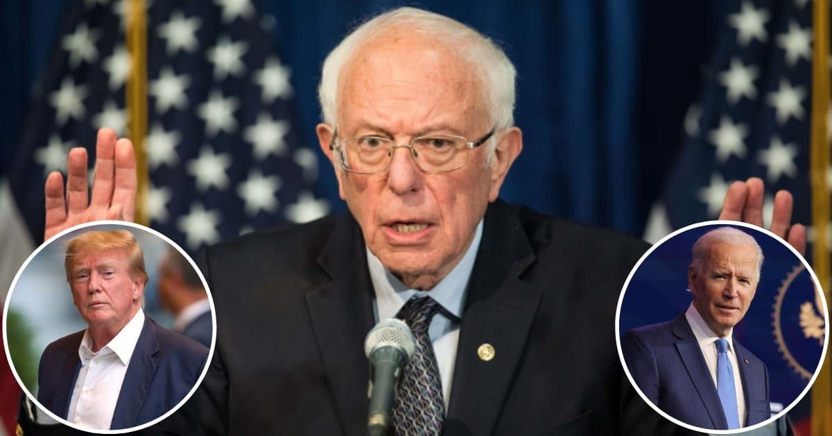 Bernie Sanders says Donald Trump does not have the guts to take on the rich and the powerful (Getty Images)