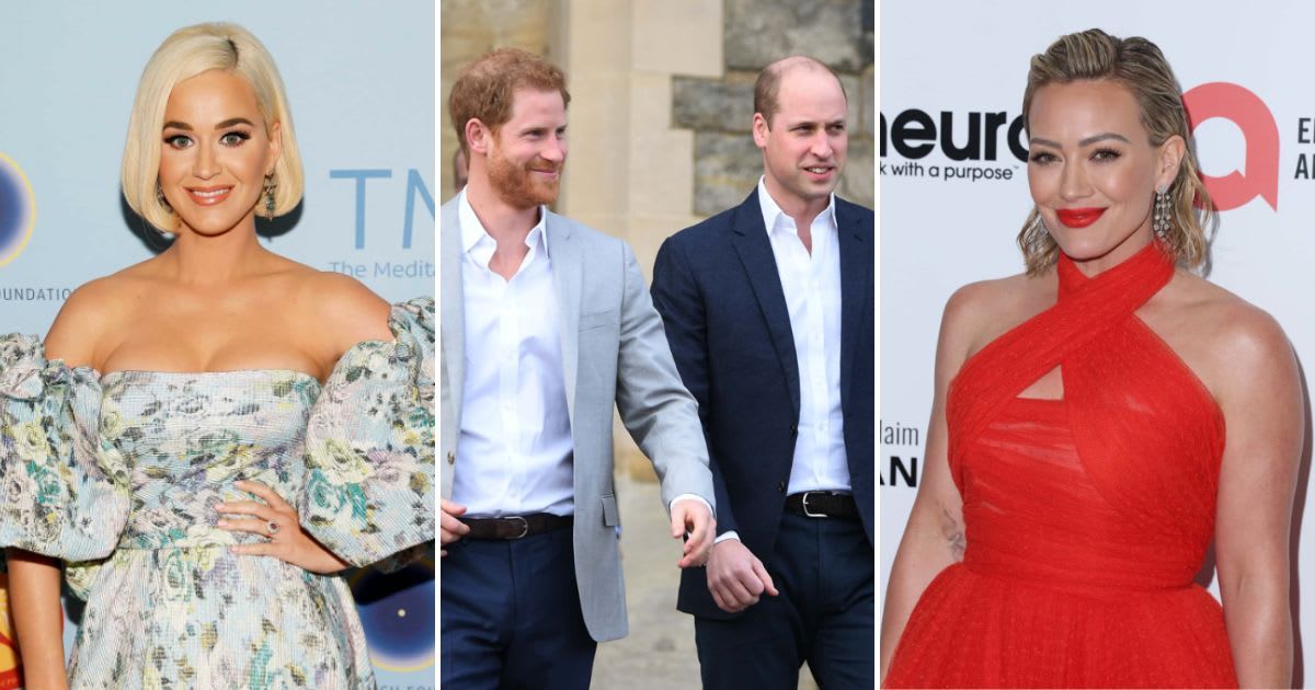 Prince William and Prince Harry have made celebrities like Katy Perry and Hilary Duff  go weak in the knees (Getty Images)