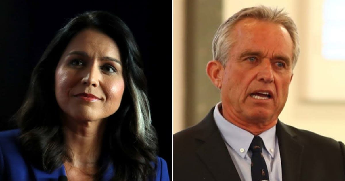 Tulsi Gabbard reportedly said that she turned down a chance to be the running mate for independent presidential candidate Robert F Kennedy Jr (Getty Images)