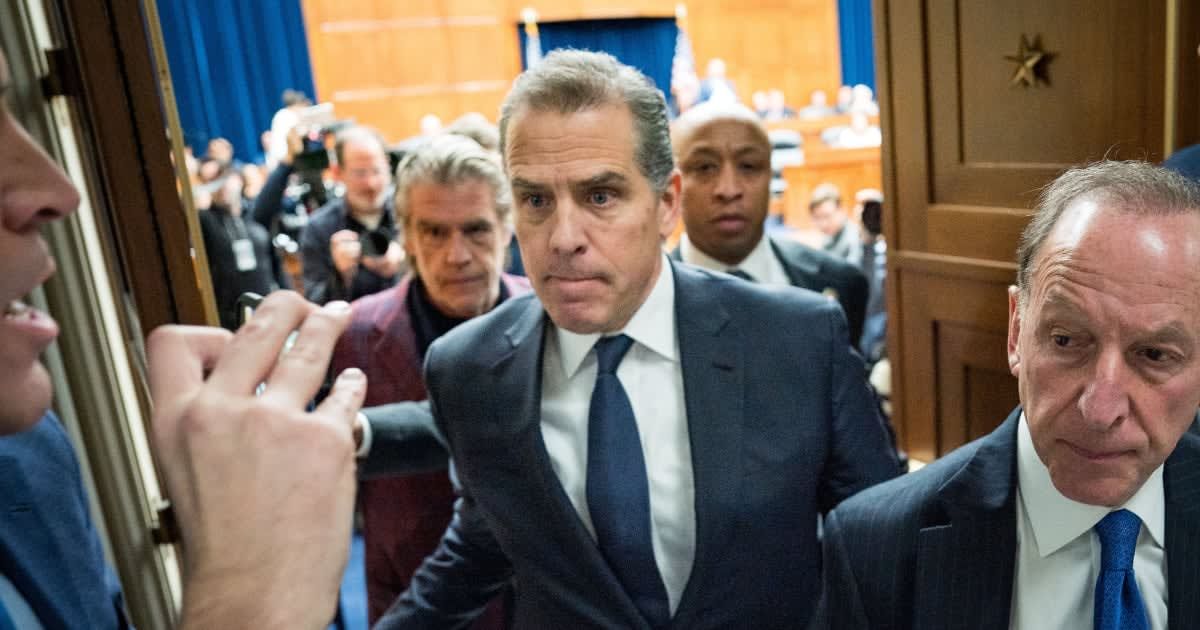 Hunter Biden's defense attorney, Abbe Lowell (R), vehemently contested the tax charges levied against his client by special counsel David Weiss (Getty Images)