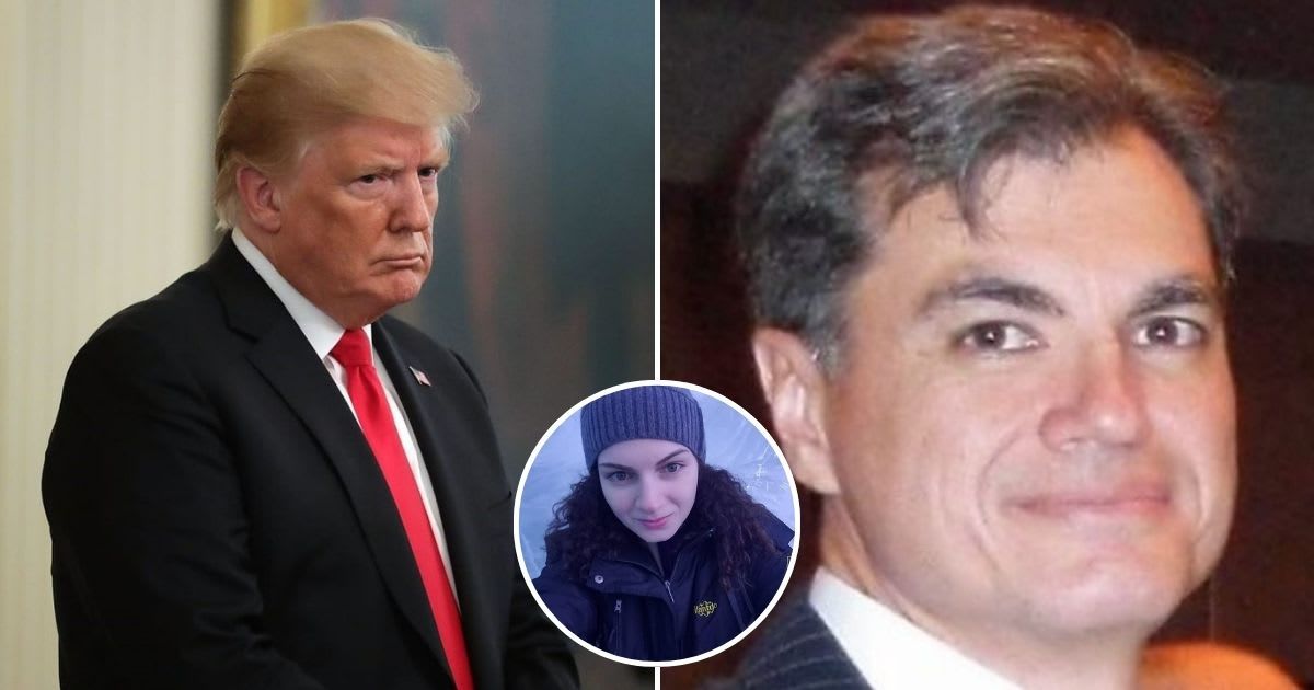 Donald Trump posted a clip of a Fox News host blasting Judge Juan Merchan and making accusations against the judge's daughter Loren (Getty Images, Loren Merchan/Facebook, Juan Merchan/LinkedIn)