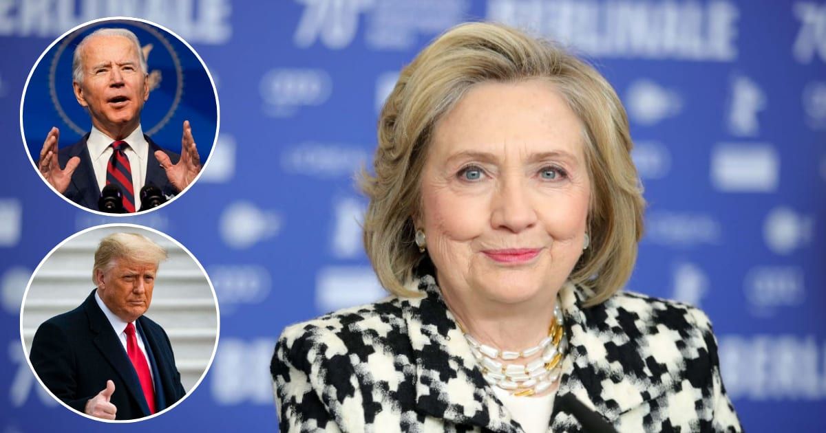 Hillary Clinton delivered a blunt message to voters regarding a potential Joe Biden-Donald Trump rematch (Getty Images)