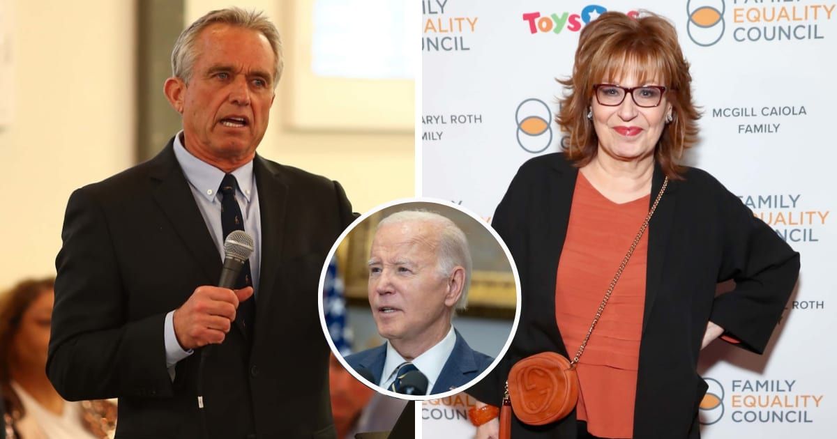Joy Behar sounded off on Robert F Kennedy Jr on April 2, arguing he is 'very dangerous' and a threat to President Biden's re-election chances (Getty Images)