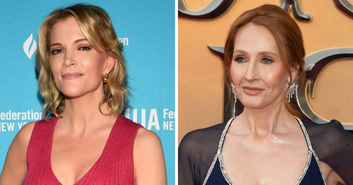 Megyn Kelly has warned America could go the same way as Scotland, where JK Rowling has been threatened with arrest (Getty Images)