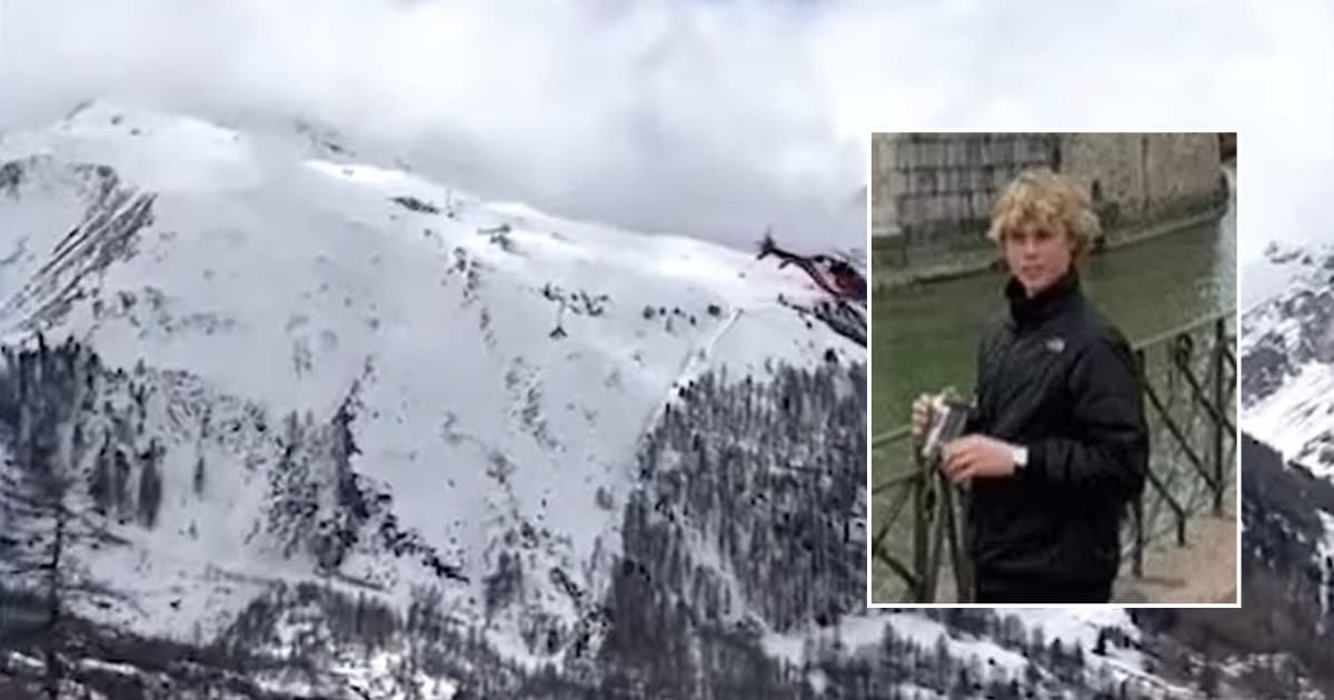 Aleksas Beiga, who died in a Switzerland avalanche was an avid outdoor sports enthusiast who loved skiing (Kanal 13/ Facebook, GoFundMe)