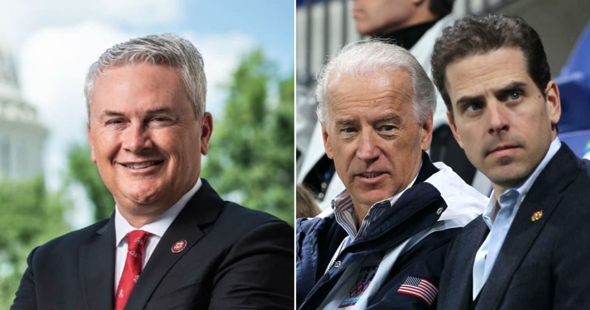 James Comer claims there's enough proof to hold the Biden family accountable for their supposed crimes (Congressman James Comer/Facebook, Getty Image)