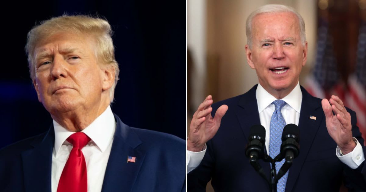 President Joe Biden's campaign team received flak for not including the entire context of former President Donald Trump's 'animal' remark from his Tuesday campaign speech (Getty Images)