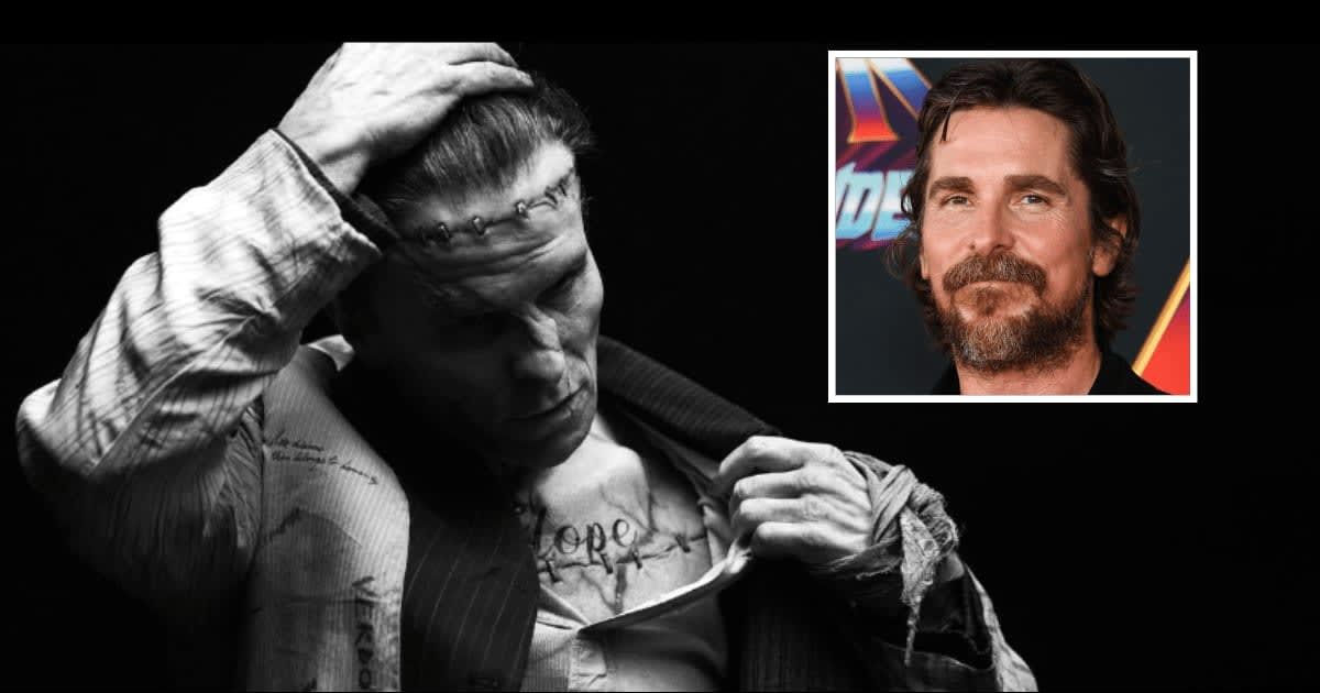 Christian Bale debuts shocking transformation as Frankenstein's monster in 'The Bride' (Instagram/@mgyllenhaal, Getty Images)