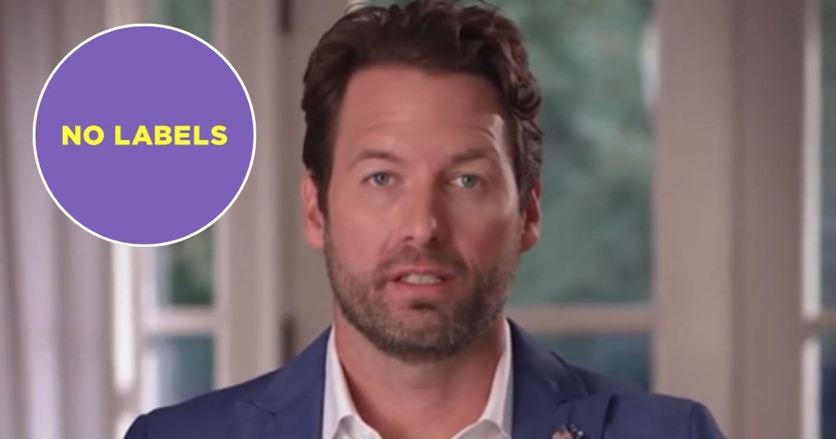 No Labels national Director Joe Cunningham said they failed to find a candidate who had a 'pathway to victory' after suspending 2024 campaign (No Labels/Facebook, Joe Cunningham/YouTube)