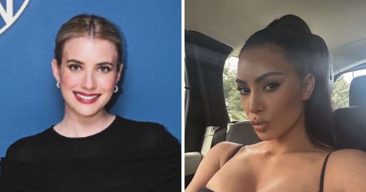 Emma Roberts and Kim Kardashian have worked together in 'American Horror Story' (Instagram/@emmaroberts and @kimkardashian)