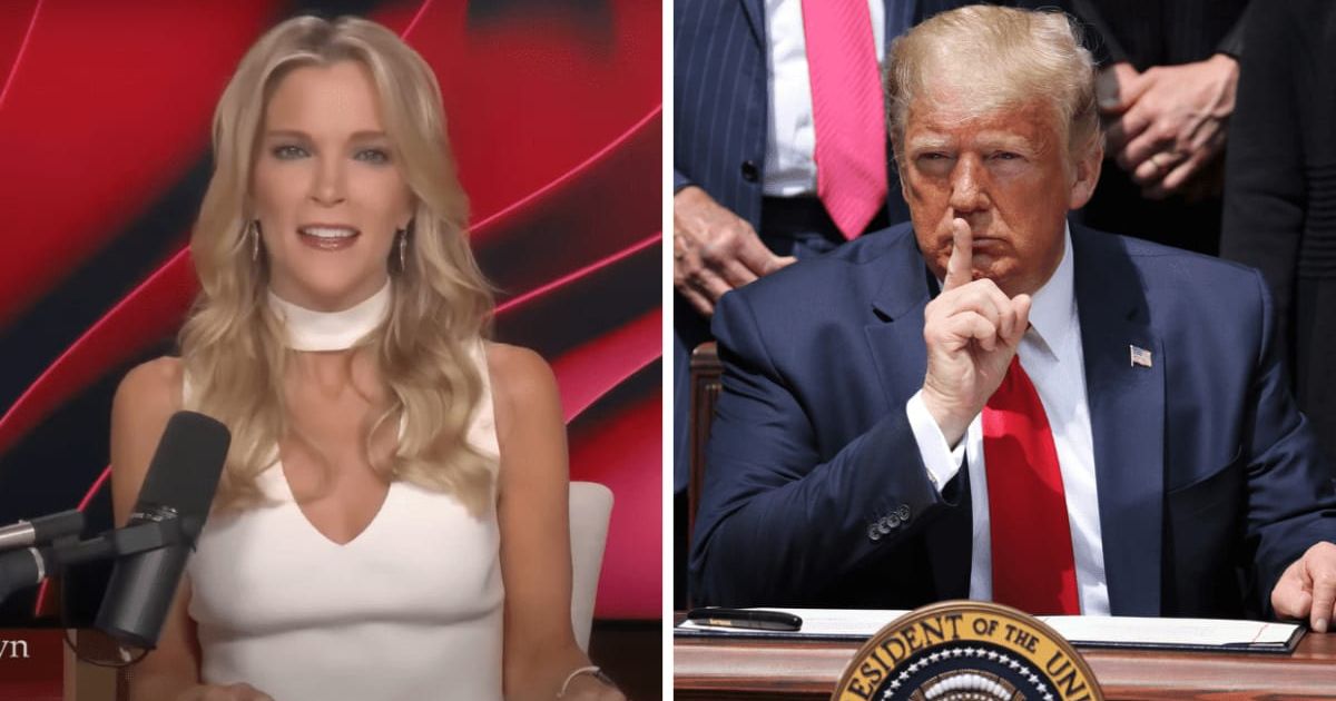Megyn Kelly told Newsmax host Eric Bolling that she did not expect former President Donald Trump to appear on her show again 'anytime soon' (MegynKelly/YouTube, Getty Images)