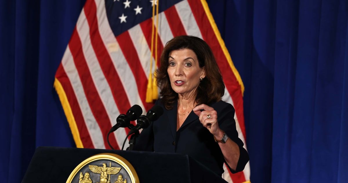 New York Governor Kathy Hochul faced criticism for her statement regarding the magnitude 4.8 earthquake that struck New York and surrounding areas (Getty Images)