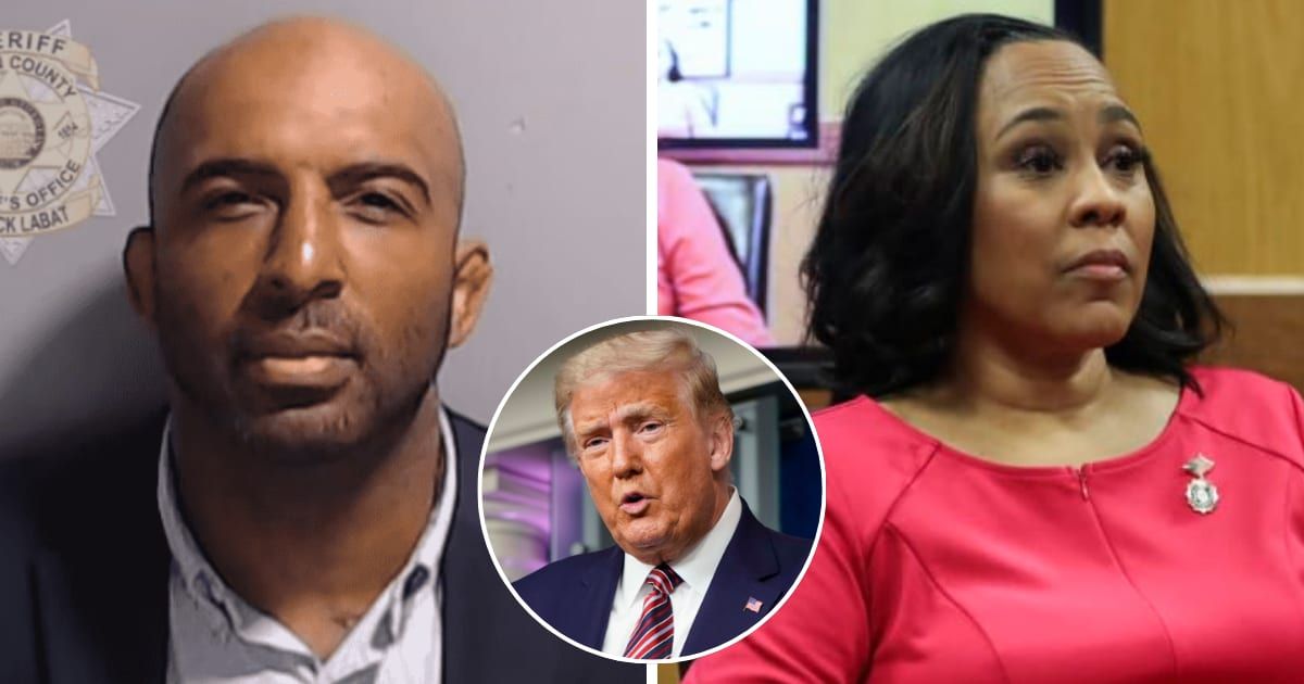 Harrison Floyd, a co-defendant for Donald Trump in Georgia election interference case, warned Fani Willis to recuse from case (Fulton County sheriff's office, Alyssa Pointer-Pool/Getty Images)