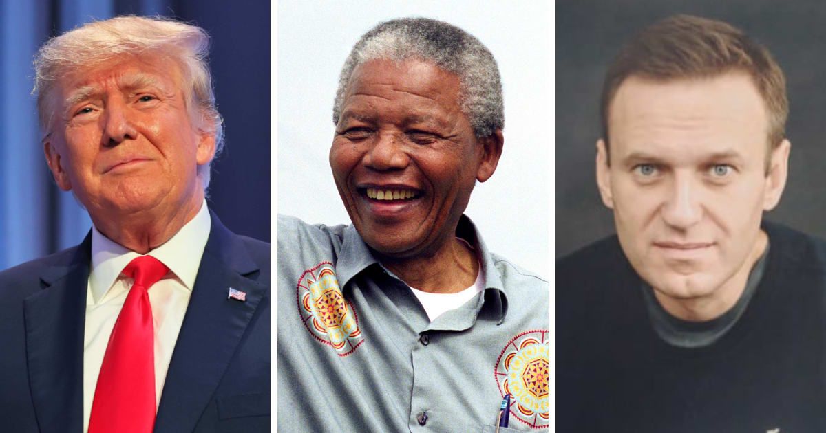 Donald Trump often likened his struggles to those of personalities like Nelson Mandela and Alexei Navalny (Getty Images)