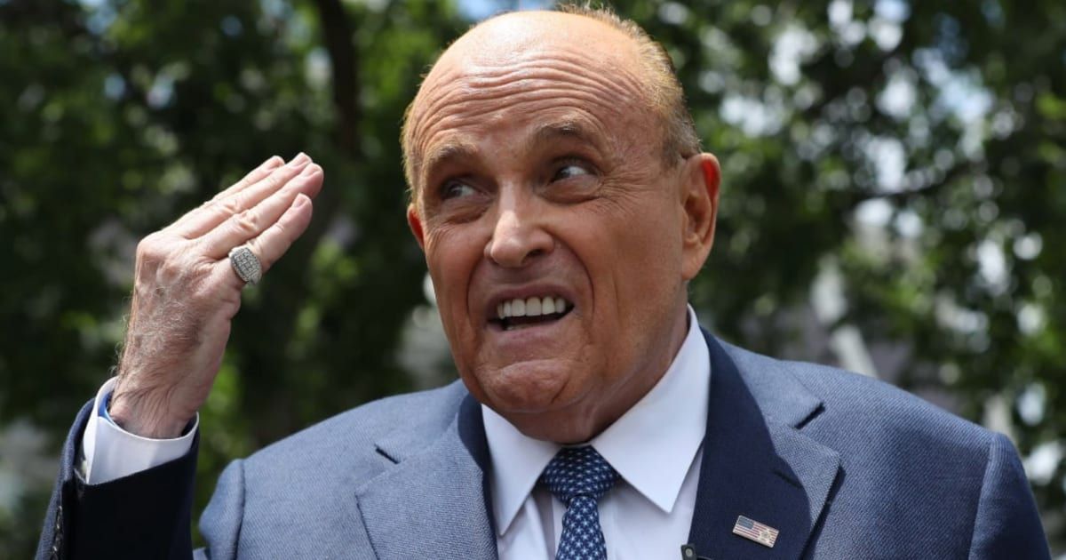 Former New York City mayor Rudy Giuliani suggested that the recent earthquake in the New York City tri-state area was a message to 'communist states' (Getty Images)