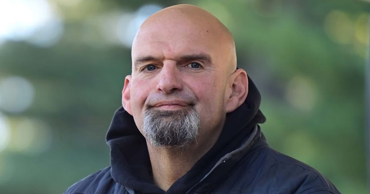 Senator John Fetterman (D-Pa) lambasted the concept of 'squatter's rights' and recounted his experience dealing with this emerging crisis when he was the mayor of Braddock (Getty Images)