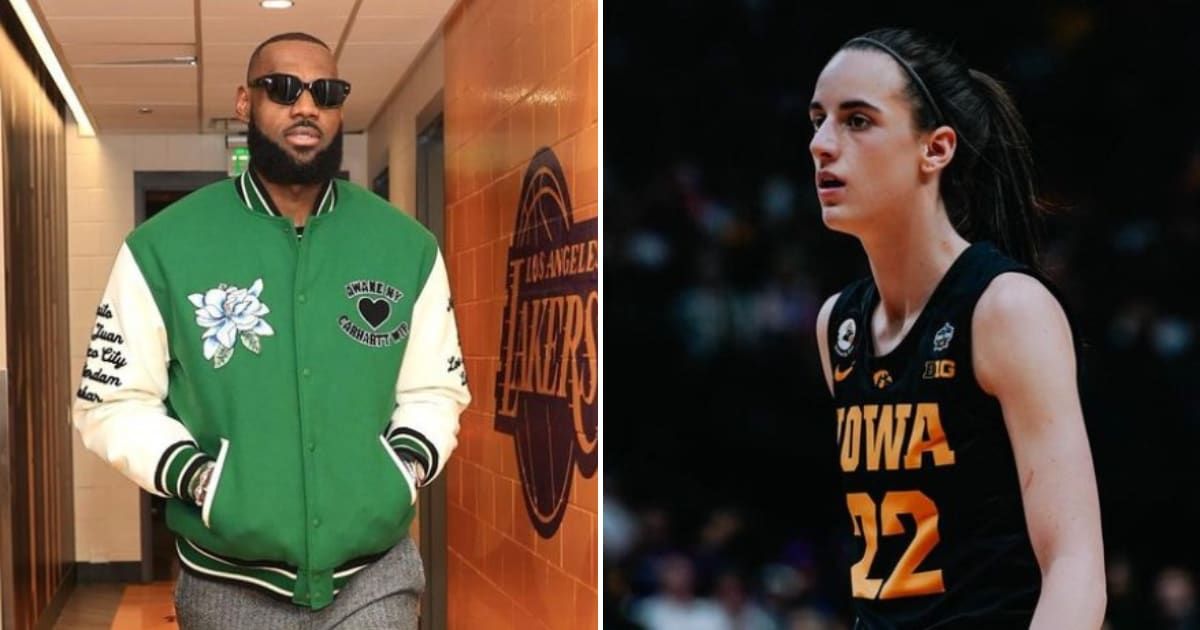 LeBron James stands firm in support of Caitlin Clark following her powerful performance in the NCAA women's basketball championship final game (@kingjames, @caitlinclark22/Instagram)
