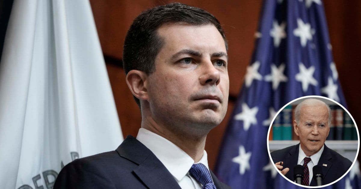 Pete Buttigieg spoke about the growing state of the economy under Joe Biden's presidency on Sunday, April 7, 2024 (Getty Images)