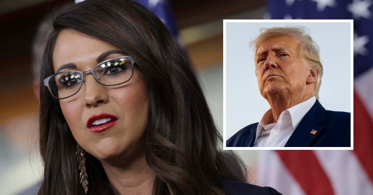 Congresswoman Lauren Boebert sparked a flurry of reactions on Sunday after she claimed $50 million was raised at a Donald Trump 'house party' (Getty Images)