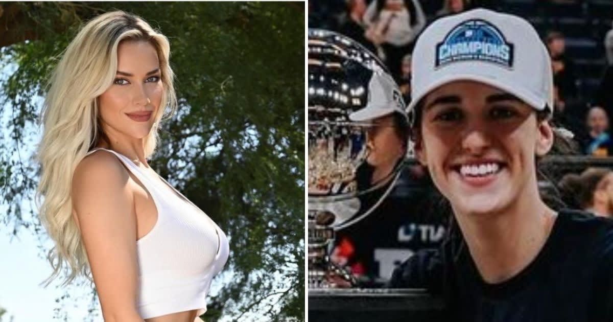 Paige Spiranac came in support of Caitlin Clark (@paige.renee, @caitlinclark22/Instagram)