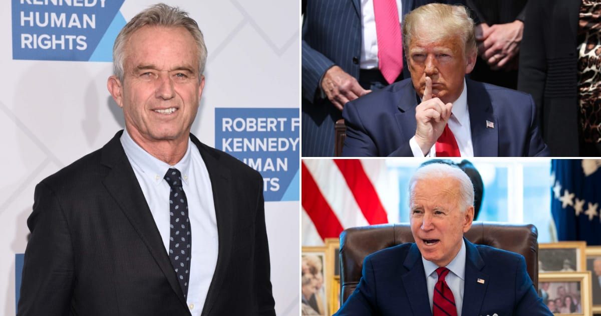 Robert F Kennedy Jr lambasted Donald Trump and Joe Biden during a recent interview (Getty Images)
