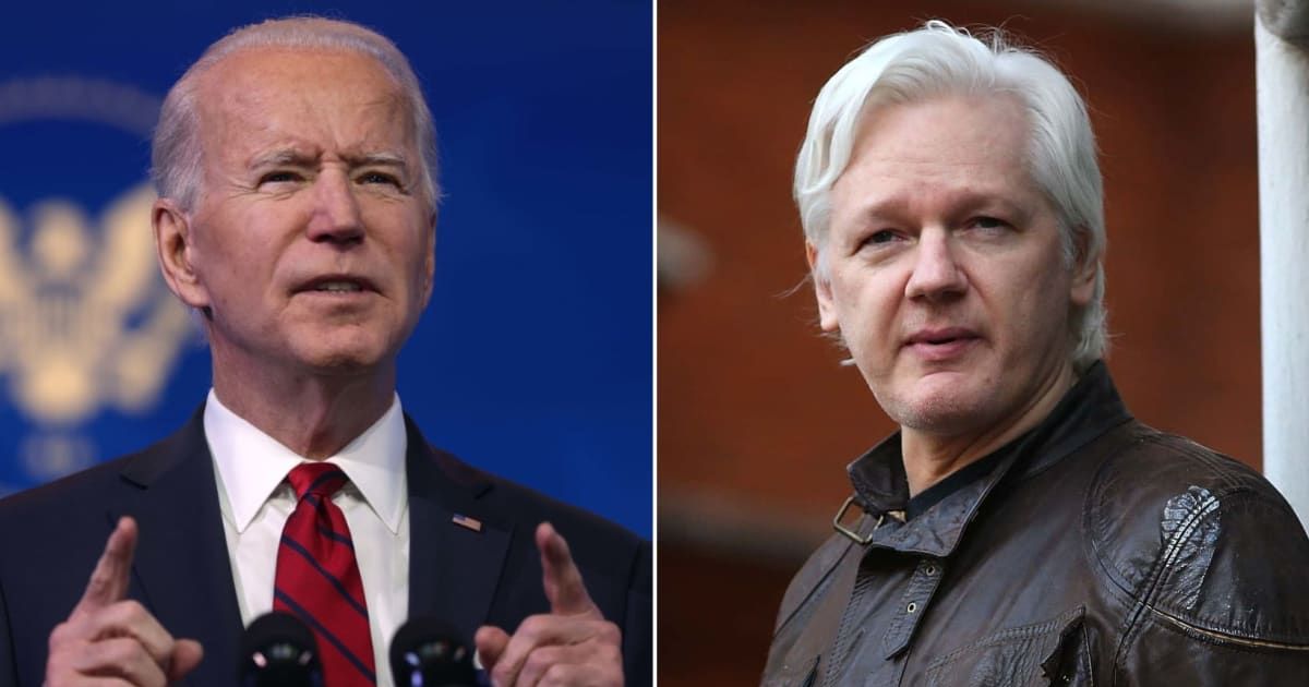 President Joe Biden stated that he is 'considering' dropping the US prosecution against Julian Assange, the publisher of WikiLeaks (Getty Images)