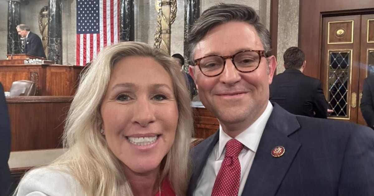 Marjorie Taylor Greene and Mike Johnson meeting fails to make headway to reunite House GOP (X/@RepMTG)