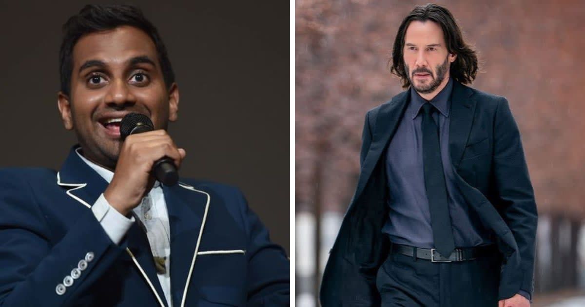 Aziz Ansari and Keanu Reeves will be seen together in 'Good Fortune' (Getty Images)