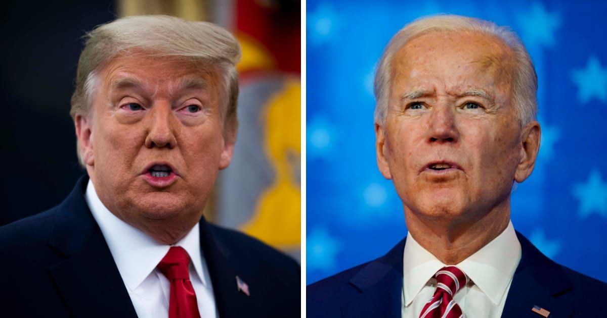 Donald Trump is ready to debate President Joe Biden 'anywhere, anytime, anyplace' (Getty Images)