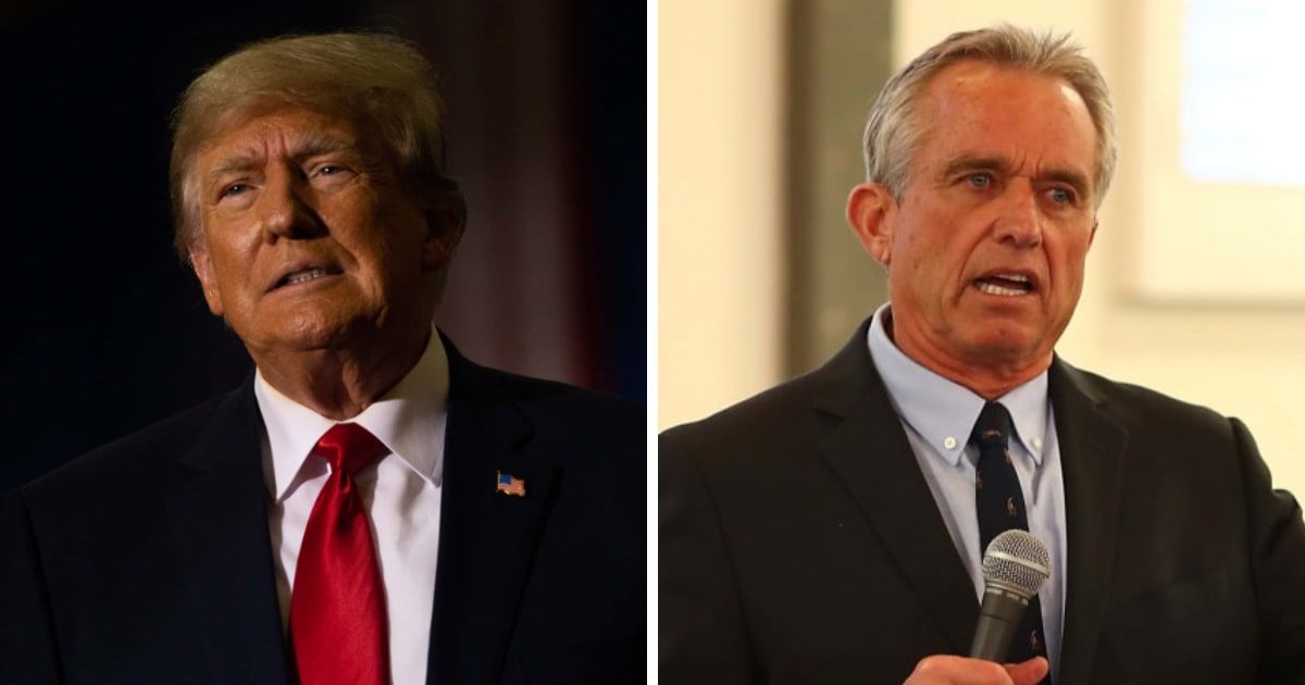 Donald Trump called Robert F Kenndey Jr the 'most radical left' presidential contender (Getty Images)