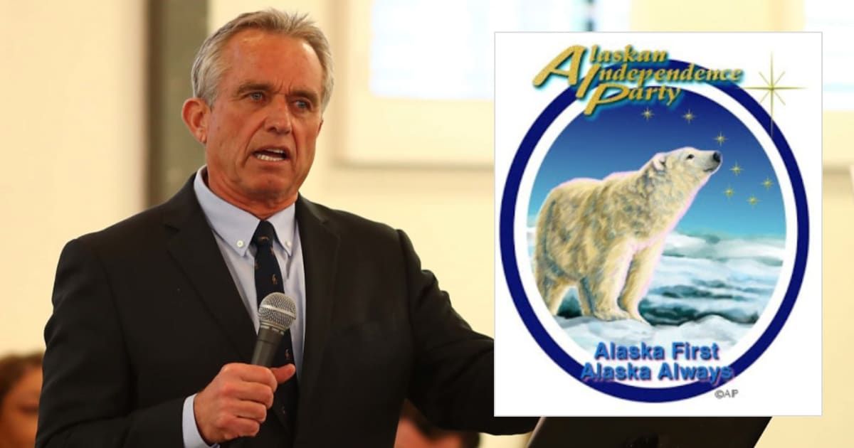 Robert F Kennedy Jr is courting the support of the Alaskan Independence Party in a bid to secure a spot on the Alaska ballot (Getty Images, AIP)