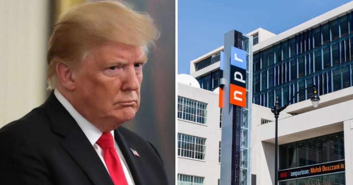 Donald Trump took to his Truth Social platform to demand an end to public funding for NPR(Getty Images, npr.org)