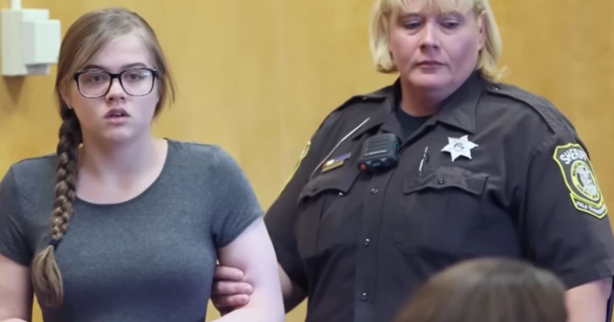 Morgan Geyser, 21, was convicted for the brutal stabbing of friend Payton Leutner (Law&Crime/YouTube)