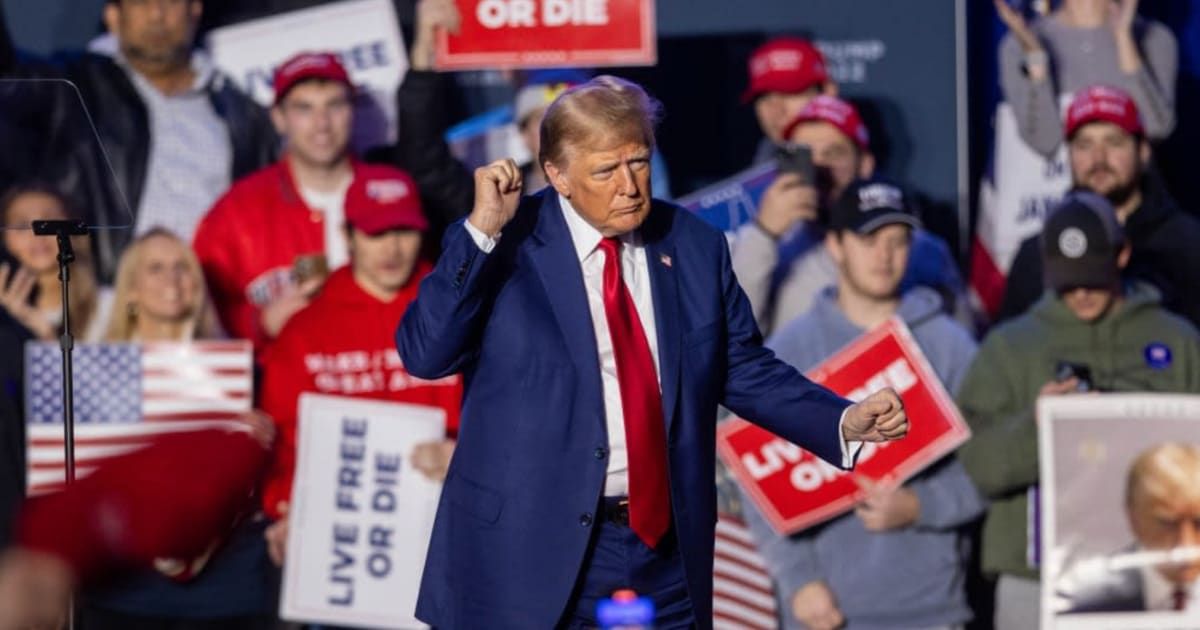 Donald Trump pulled in millions during a high-profile fundraising event in Atlanta's upscale Buckhead district (Getty Images)