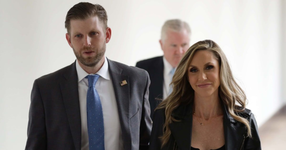 Eric Trump praised Lara Trump's takeover of RNC leadership as co-chair (Getty Images)