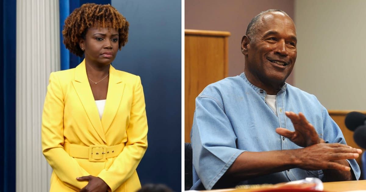 Karine Jean-Pierre's response to a question about the passing of OJ Simpson drew widespread criticism (Getty Images)