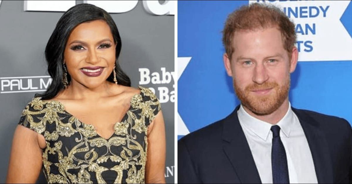 Mindy Kaling and Prince Harry met at a recent BetterUp summit on April 11 (Getty Images)