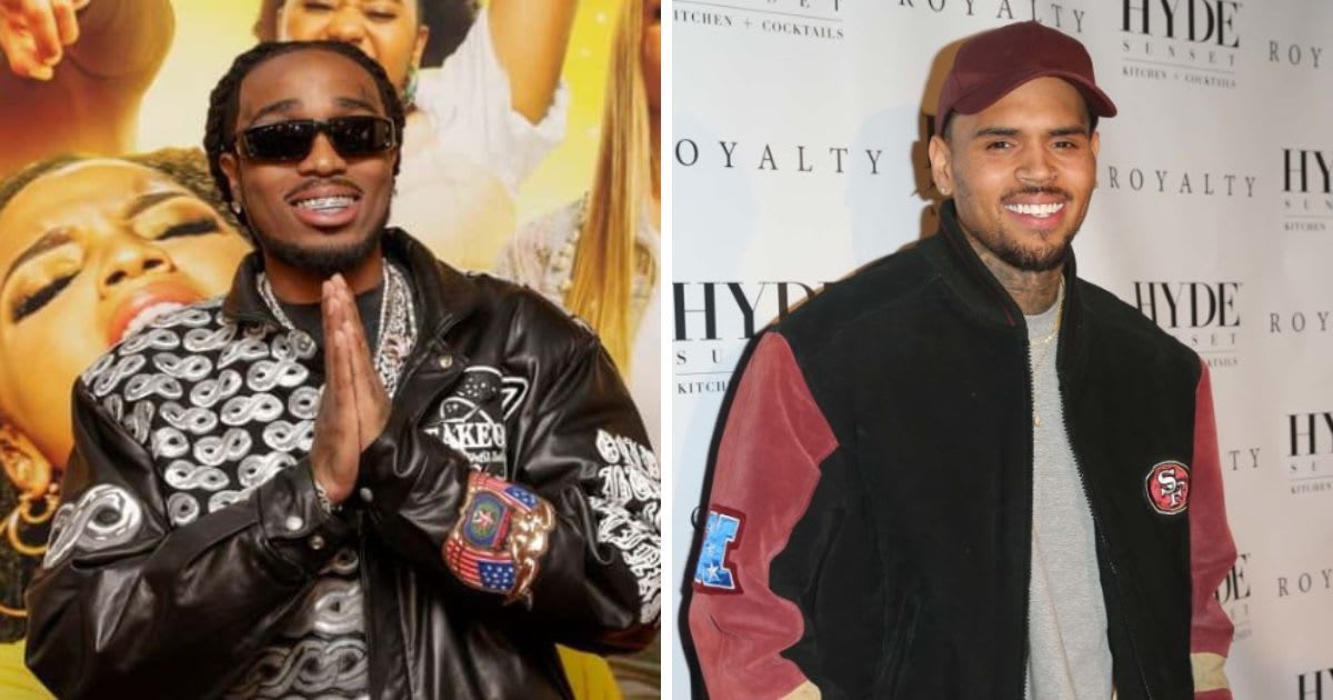 Quavo was quick to respond to Chris Brown's diss track (Getty Images)
