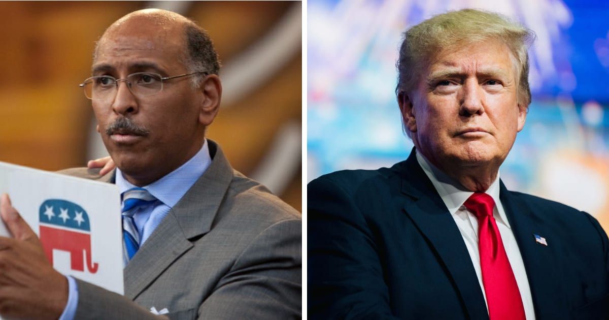 Former RNC chair Michael Steele criticized Donald Trump's impending party nomination despite felony charges (michaelsteelenetwork.com, Getty Images)