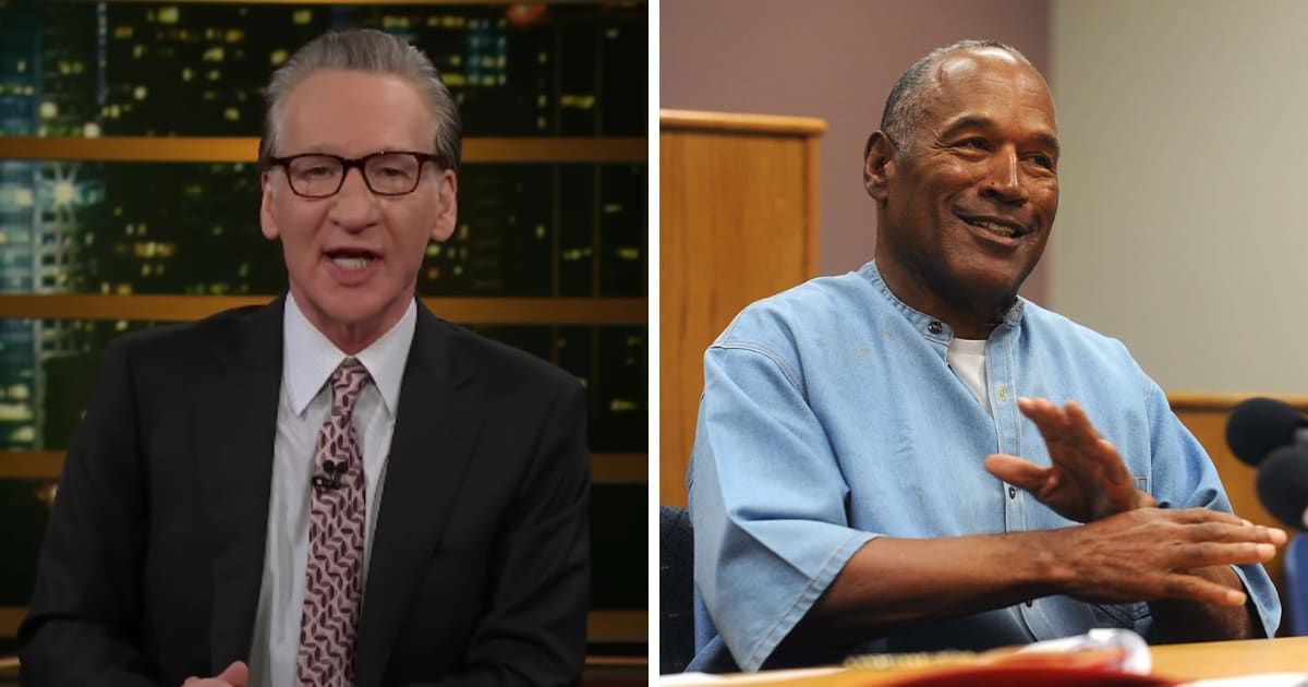 Bill Maher recently discussed OJ Simpson's murder trial (@RealTime/YouTube)