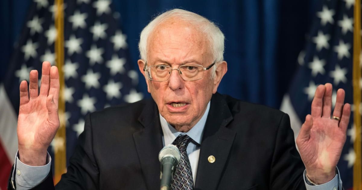 Sen Bernie Sanders talked about war profiteering on social media (Getty Images)