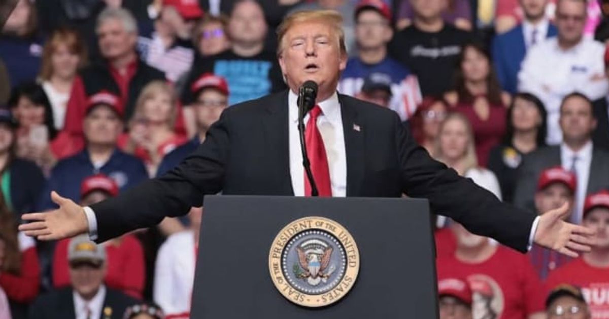 Netizens slammed Donald Trump after he remarked at a Saturday campaign rally in Pennsylvania that he is ‘the most honest guy’ in the world (Getty Images)