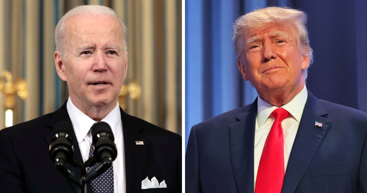 President Joe Biden's campaign shared a montage of Donald Trump vowing to repeal Obamacare (Getty Images)