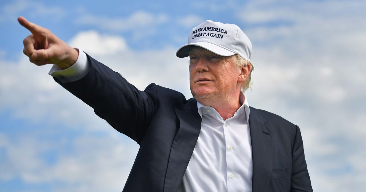 Former President Donald Trump floats sending Ukraine wartime aid in the form of a 'loan' if he's re-elected come November (Getty Images)