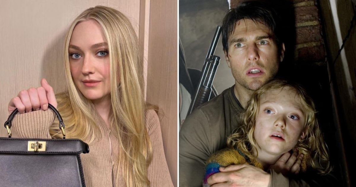 Tom Cruise gave Dakota Fanning her first birthday present when she was a child actor in 'War of the Worlds' (@dakotafanning/Instagram, Paramount Pictures)