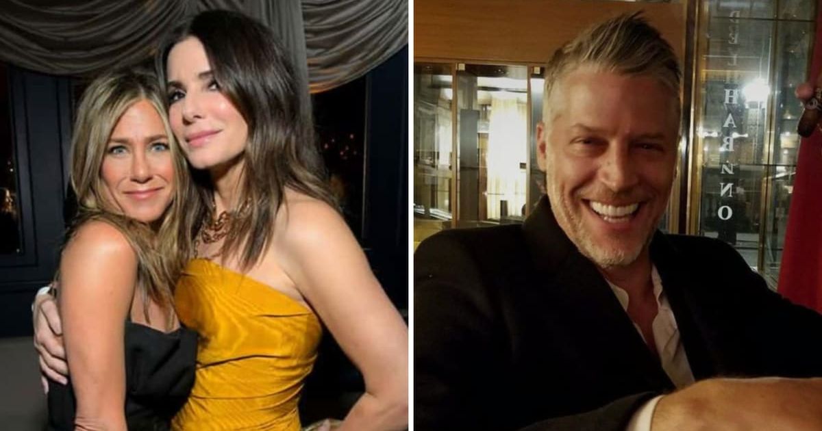Sandra Bullock received support from Jennifer Aniston after her boyfriend Bryan Randall's death (Getty Images, Instagram/@gesinebp)