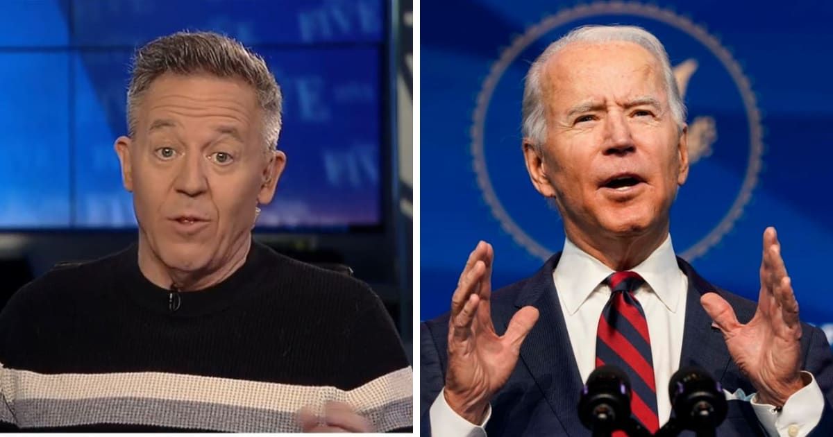 Greg Gutfeld slammed President Joe Biden on 'The Five' (Fox News, Getty Images)