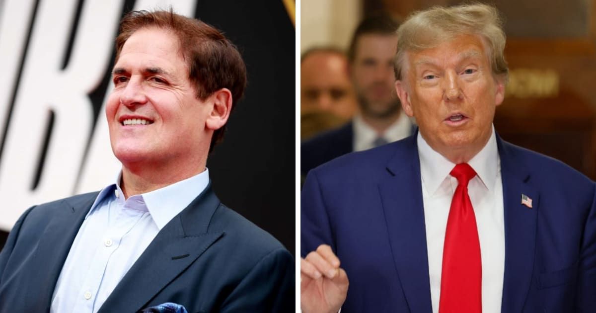 Mark Cuban revealed the staggering sum he was wiring to the IRS in taxes while taking a jab at Donald Trump (Getty Images)