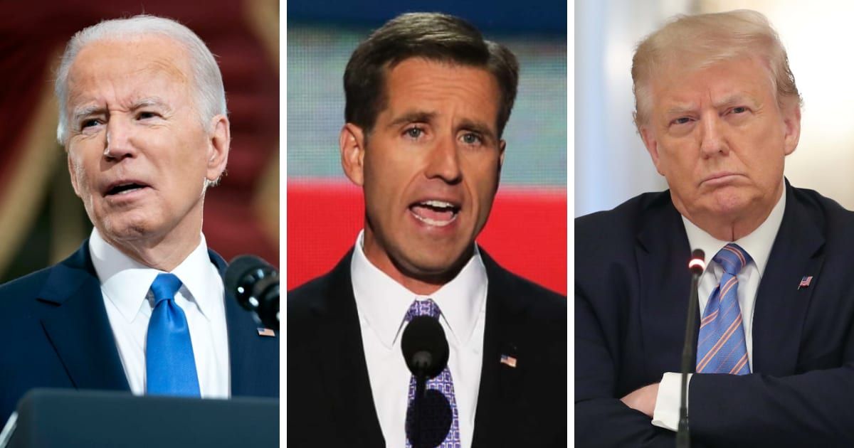 President Joe Biden turned emotional, recounting his late son Beau Biden's military service and Donald Trump's disrespectful remarks about fallen soldiers (Getty Images)